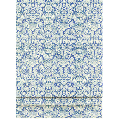 Floral y rayas azul