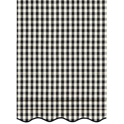Vichy ondulado negro