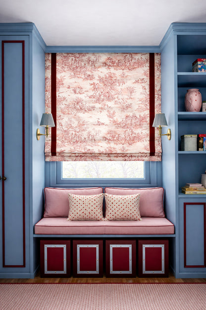 Toile de jouy rojo