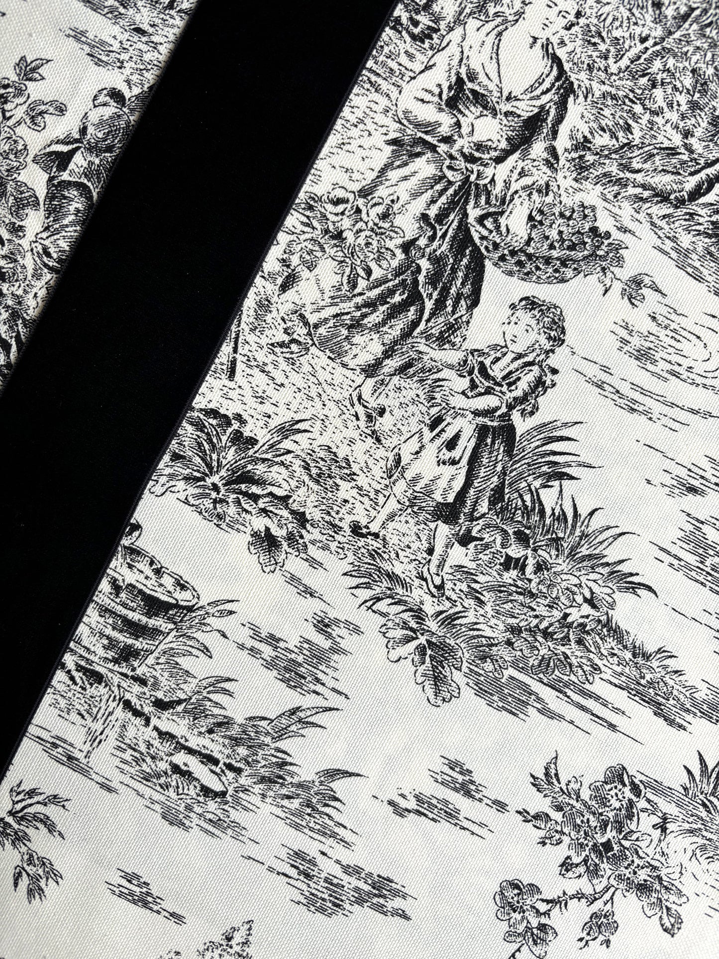 Toile de jouy negro