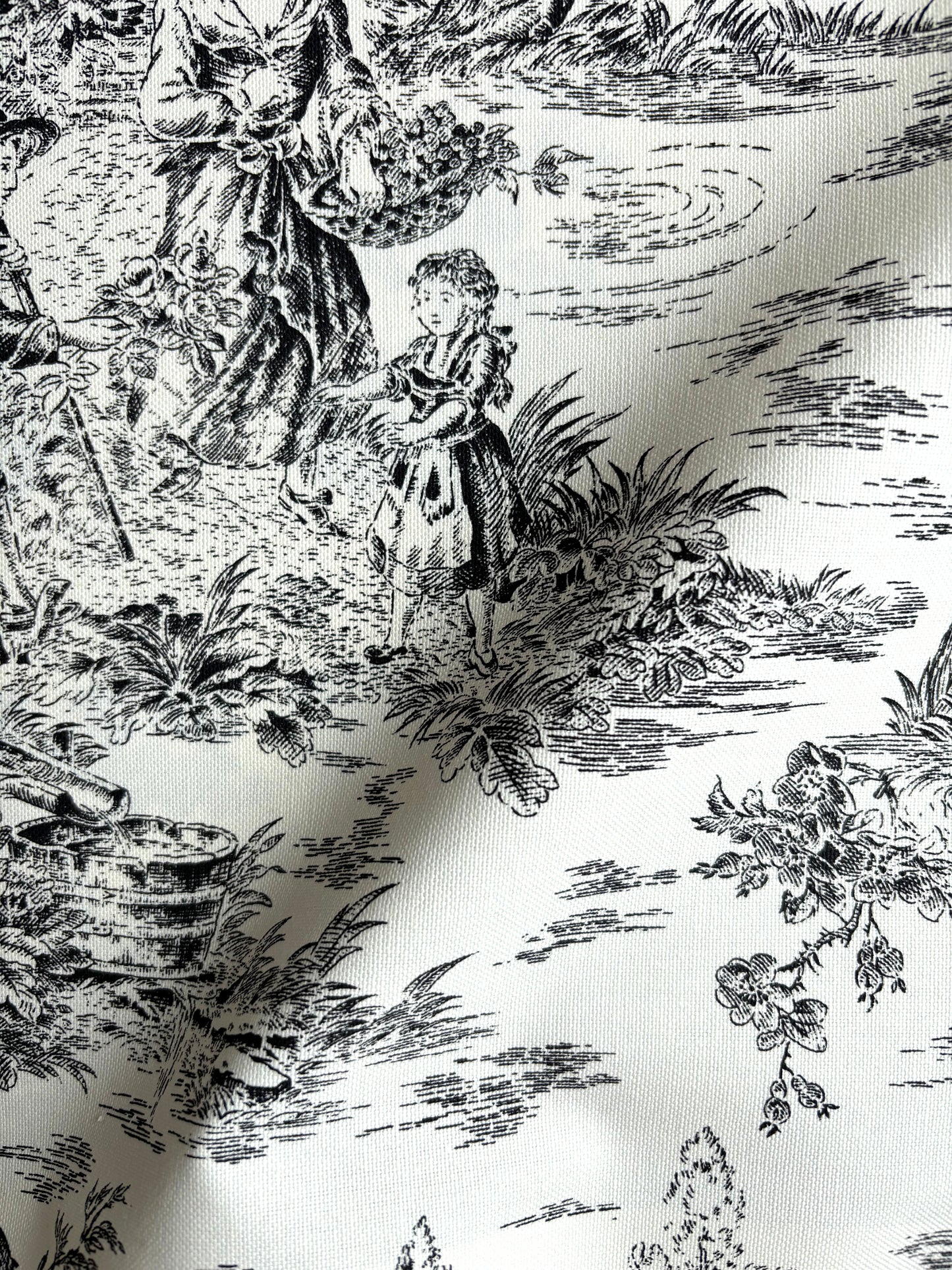 Toile de jouy negro