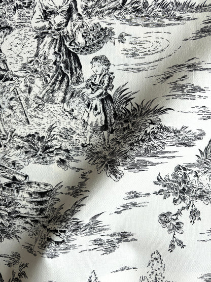 Toile de jouy negro
