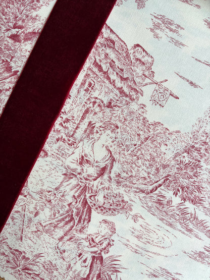 Toile de jouy rojo